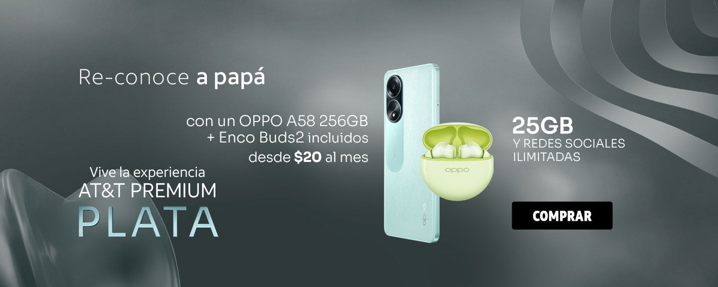 OPPO A58 256GB + Enco Buds2 incluidos desde $20 al mes